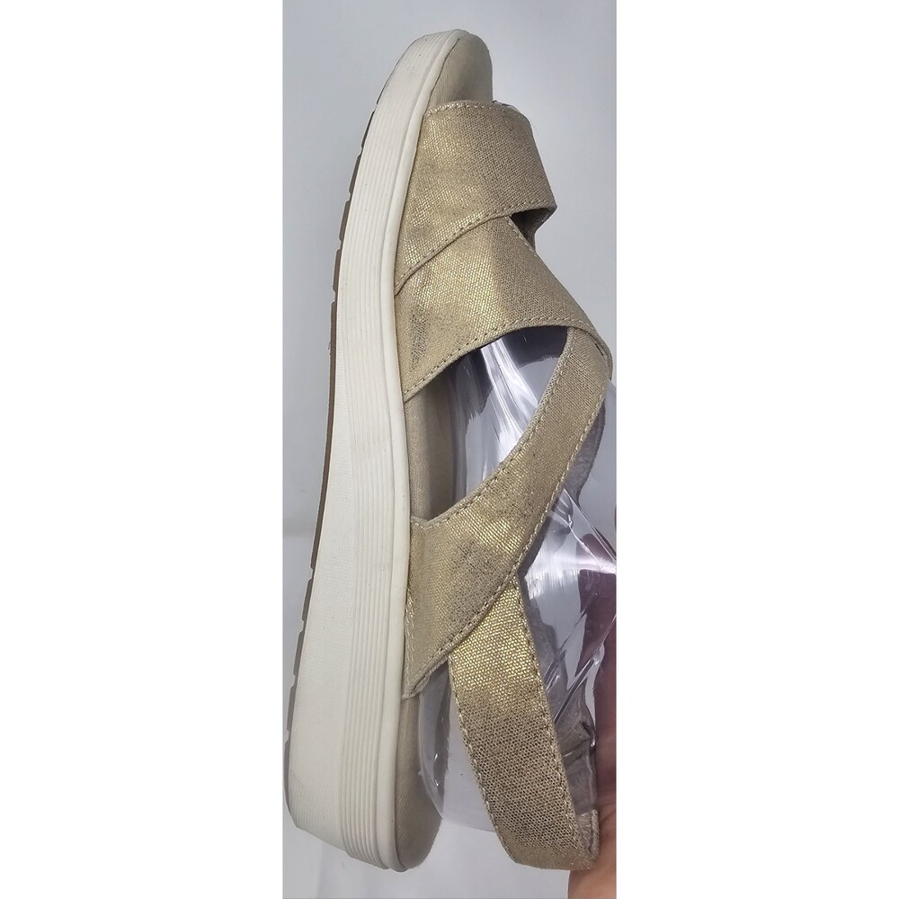 Grasshoppers Womens Cherry Flat Ortholite Comfort Sandal Metallic Stone Sz 9.5W - Picture 4 of 11